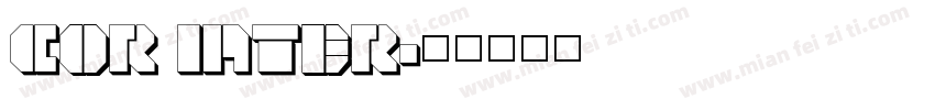 COR INTER字体转换